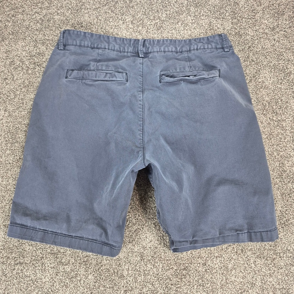 Flint and Tinder 365 Chino Shorts Mens 33 Navy Blue Cotton Stretch Huckberry - Picture 2 of 9